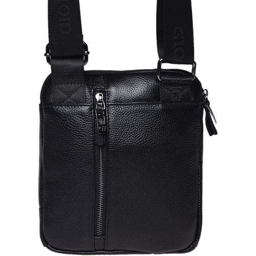 Мужская сумка через плечо Giorgio Ferretti черная (3481a-black): Застежка Молния