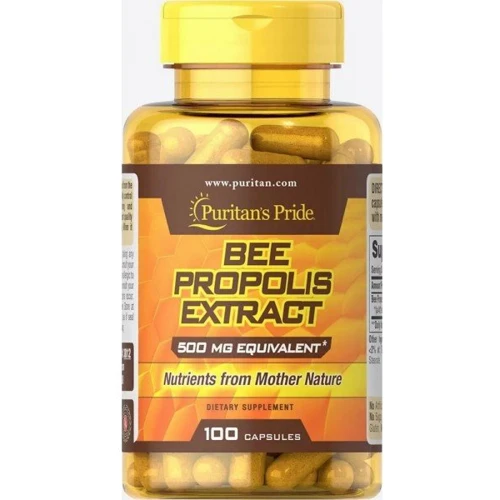 Puritan's Pride Bee Propolis 500 mg Прополіс 100 капсул