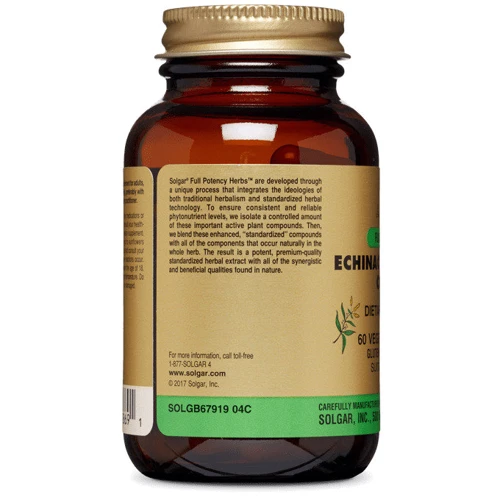 Solgar Echinacea Cat's Claw Complex Эхинацея и  кошачий коготь Комплекс 60 капсул: Пол Унисекс