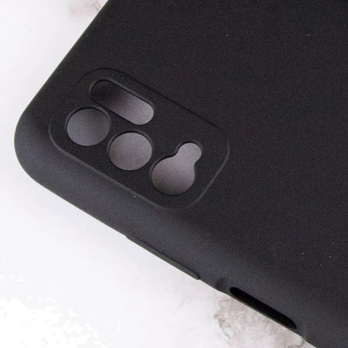 Чехол для телефонов Mobile Case Silicone Cover Shield Camera Black for Xiaomi Redmi Note 10 5G / Poco M3 Pro / Poco M3 Pro 5G: Цвет черный