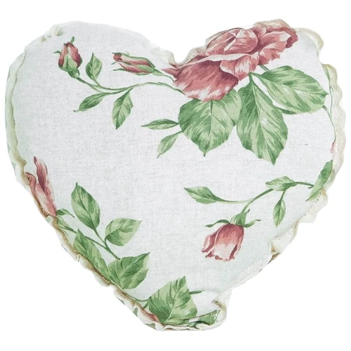Подушка Прованс Серце large pink Rose 35х35 см (003703)