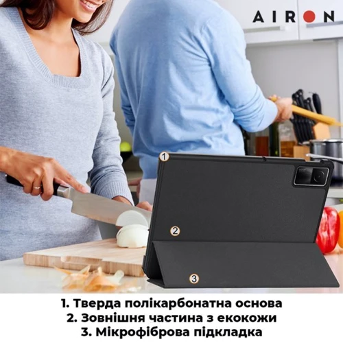 Аксесуар для планшетних ПК Airon Premium Black for Xiaomi Redmi Pad SE фото 9