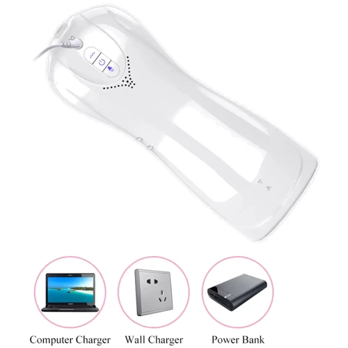 Мастурбатор FOXSHOW Vibrating and Flashing Masturbation Cup White (BS6300038)