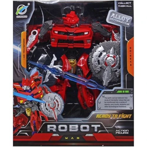 Трансформер Shunqirun Robot War красный 30 см (39-99)