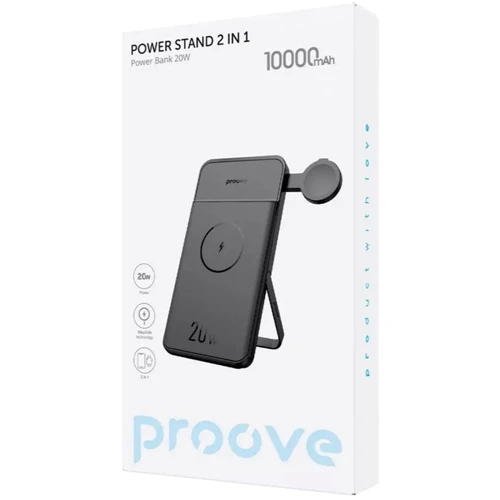 Внешний аккумулятор Proove Power Bank 10000mAh Power Stand 2 in 1 20W Black (PBPS20030001): Количество USB 1