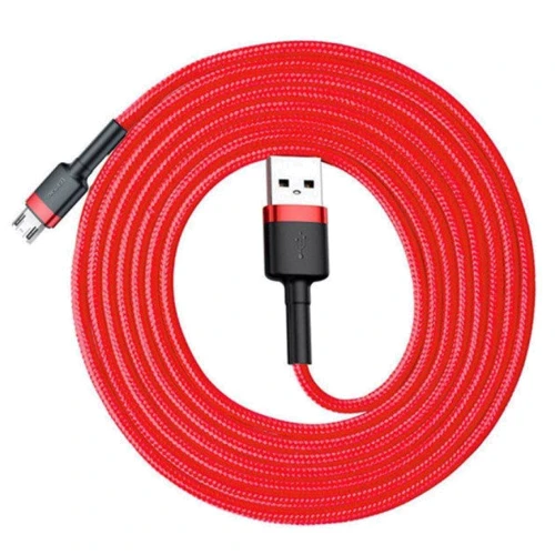 Кабель Baseus USB Cable to microUSB Cafule 2m Red (CAMKLF-C09) фото 3