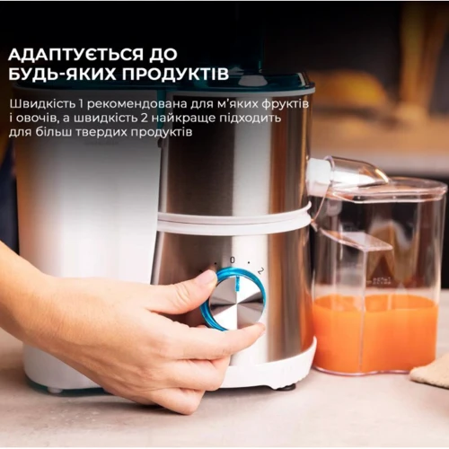 Соковыжималка Cecotec Juice&Fresh 400 Titan White (CCTC-04154): Количество скоростей отжима 2