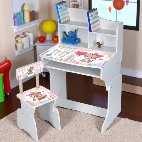 Дитяча парта зі стільцем Bambi Тварини, таблиця множення (M 904-5)