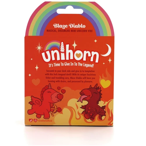Вібратор-єдиноріжка Unihorn - Blaze Diablo, лагідний язичок