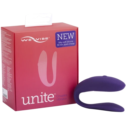 Вибратор для пар We-Vibe Unite Purple, однокнопочный пульт ДУ