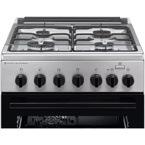 Плита комбінована Electrolux LKK560010X: Тип варильної поверхні газовая