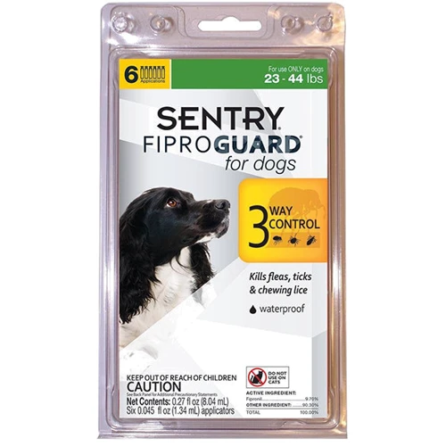 Капли FiproGuard от блох, клещей и вшей для собак весом 10-20 кг. Цена за 1 пипетку.  Продажа упаковкой/6 пипеток.  (8.04 мл)