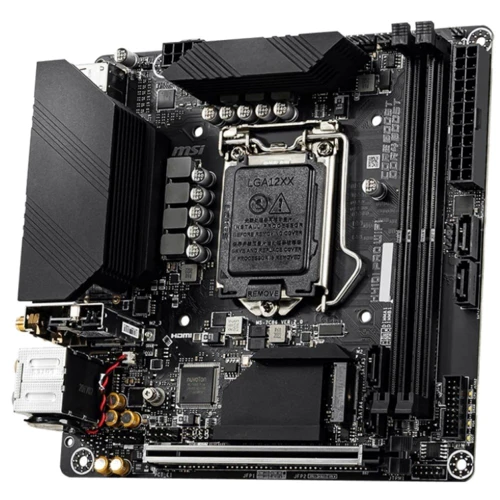 MSI H410I PRO WIFI: Додатково Радіатор на VRM, Підтримка UEFI, Адаптер Wi-Fi