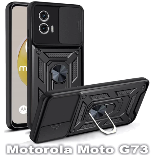 Чохол для телефона BeCover Military Black для Motorola Moto G73 (709982)