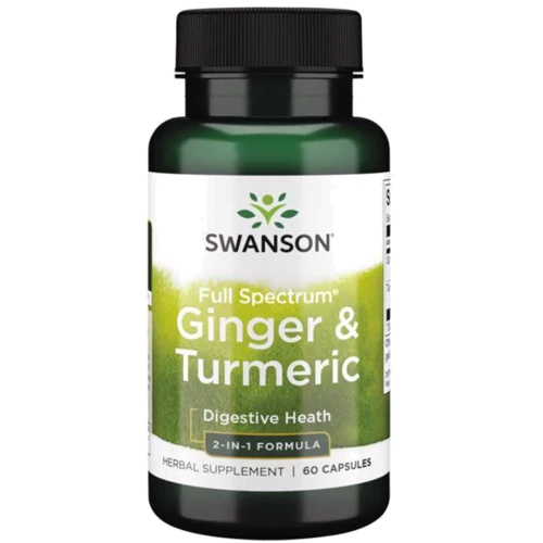 Swanson Full Spectrum Ginger Turmeric Імбир та куркума 60 капсул