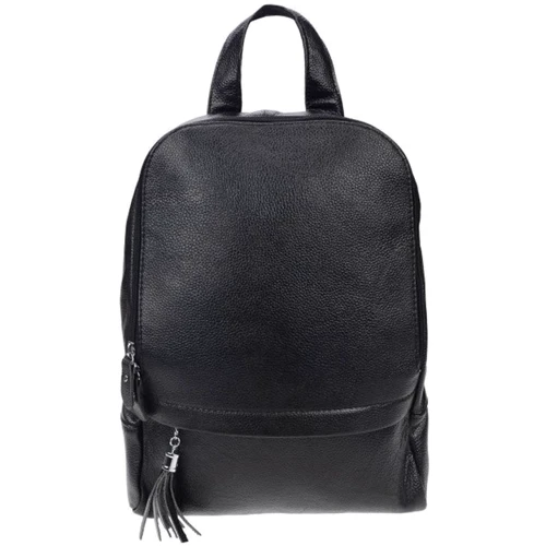 Жіночий рюкзак Borsa Leather чорний (1t10085-black)