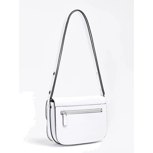 Женская сумка через плечо Guess Hensely Mini Cnvrtbl Xbdy Flap белая (HWVY8113780-WHI): Пол Женский