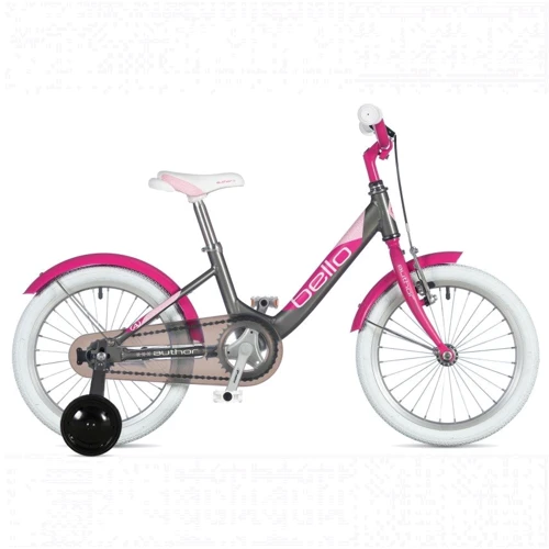 Велосипед AUTHOR (2020) Bello II 16", рама 9", цвет-серебристый розовый: Диаметр колес, дюймов 16