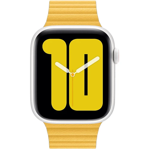 Аксесуар для Watch Apple Leather Loop Band Meyer Lemon Large (MXAE2) for Apple Watch 42/44mm: Сумісність Apple Watch 45mm, Apple Watch 42mm, Apple Watch 44mm