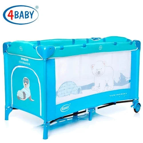 Кроватка-манеж 4Baby Vegas Continental Antarctica (синий)