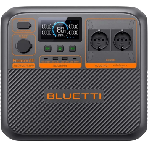 Зарядна станція Bluetti Premium 200 V2 2073Wh 2700W EU: Ємність акумулятора, Вт/год 2073