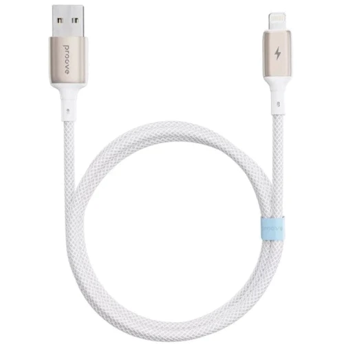 Кабель Proove USB Cable to Lightning Dense Metal 2.4A 1m White (CCDM20001102): Довжина 1 м
