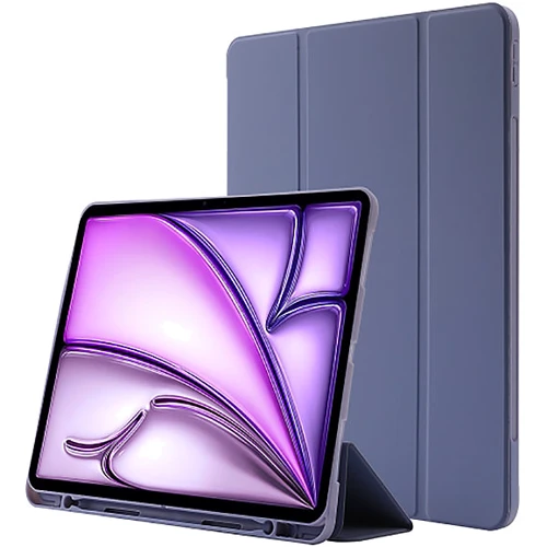 Аксессуар для iPad BeCover Tri Fold Soft TPU with Pencil mount Purple for iPad Air 13 (2024 / 2025) (711468)