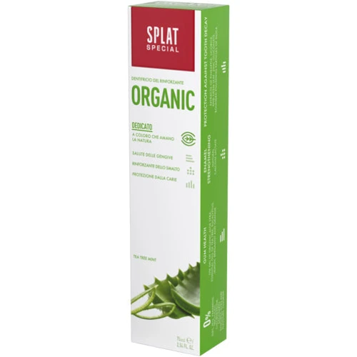 SPLAT Special Organic 75 ml Зубная паста: Назначение Чувствительные зубы, Очищение