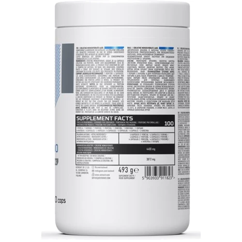 Креатин OstroVit Creatine Monohydrate 4400 400 caps / 100 servings: Пол Унисекс