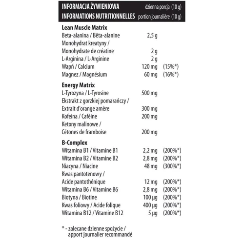 Activlab Black Wolf 300 g /30 servings/ Multifruit: Тип Комплекс до тренировки