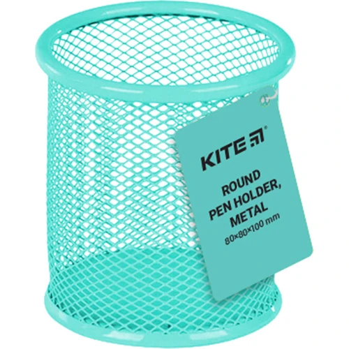 Підставка для ручок Kite 8х8х10 см бірюзова (K22-2110-16): Виробник KITE