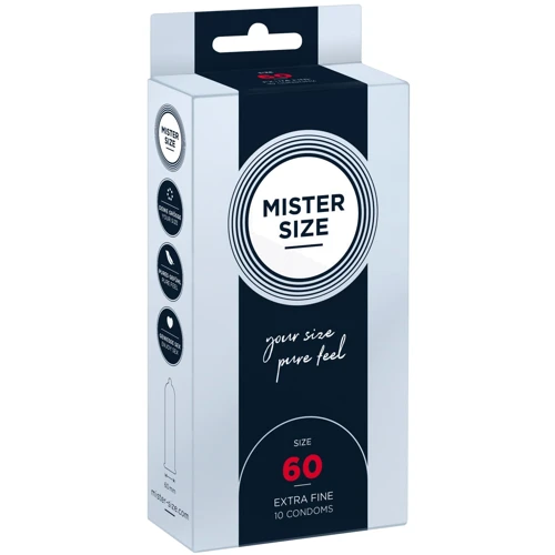 Презервативи Mister Size 60 (10 pcs): Тип Класичні