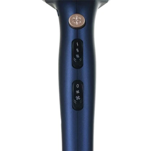 Фен ViLgrand VHD-2424ТI blue: Дополнительные параметры Подача холодного воздуха, Петля для подвешивания, Концентратор, Ионизация, Защита от перегрева, Диффузор