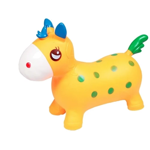 Детский прыгун-лошадка Bambi BT-RJ-0065 с рожками (Orange)