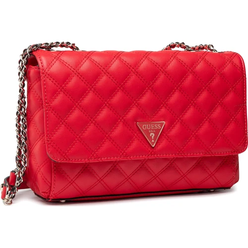 Женская сумка через плечо Guess Cessily Converrtible Xbody Flap красная (HWEV7679210-LIP): Застежка Магнитная