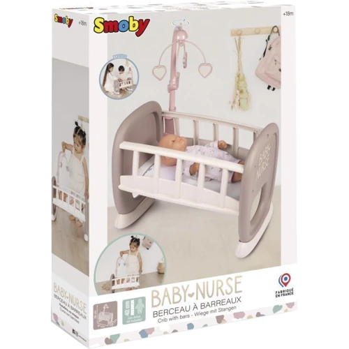 Колиска Smoby Toys Baby Nurse з мобілем Рожевий (220372): Виробник Smoby