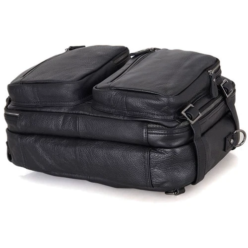 Мужская сумка-трансформер Buffalo Bags черная (SHIM701A-black): Материал Натуральная кожа