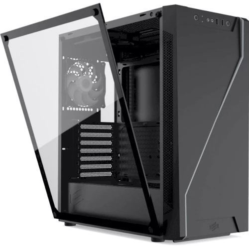 Корпус SilentiumPC Armis AR6Q EVO TG ARGB (SPC256): Матеріал передній панелі пластик