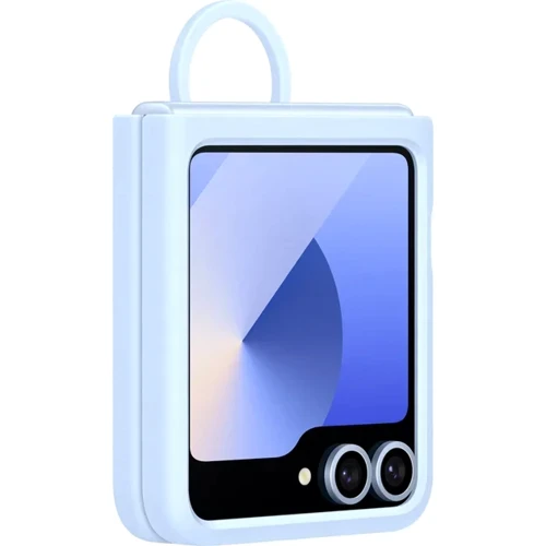 Чехол для телефонов Samsung Silicone Case Blue (EF-PF741TLEGUA) for Samsung F741 Galaxy Flip 6: Материал поликарбонат / силикон