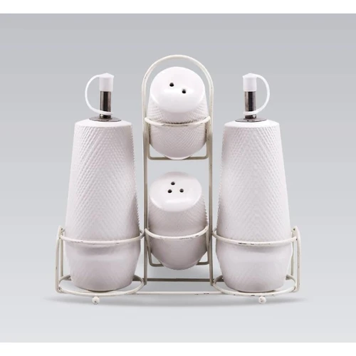 Набір для спецій Maestro 5 пр. White (20002-04S-MR): Тип Набір для спецій на підставці