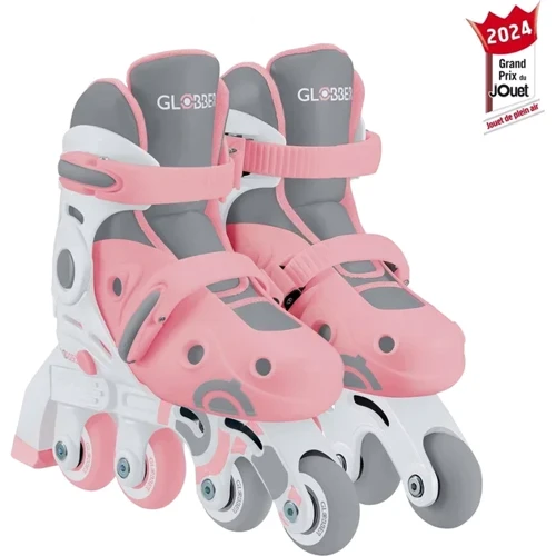 Роликовые коньки Globber 2 в 1 размер 30-33 пастельно-розовые (783-210): Цвет розовый