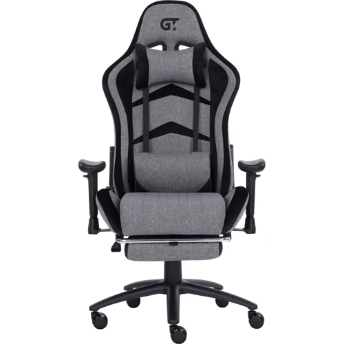 Ігрове крісло GT Racer X-2534-F Fabric Gray/Black Suede	 фото 2