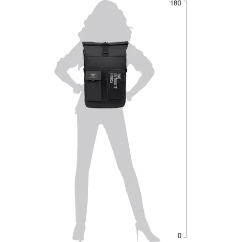 Сумка для ноутбука ASUS TUF 17" Gaming Backpack Black (90XB06Q0-BBP010) фото 7