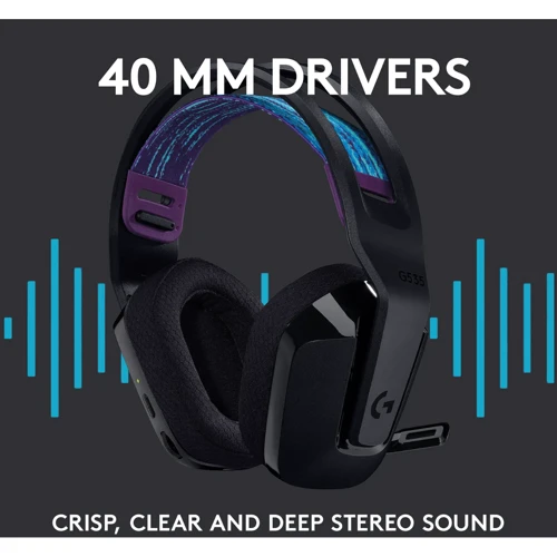 Наушники Logitech G535 Lightspeed Wireless Gaming Headset Black  фото 7