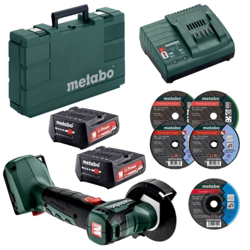 Болгарка (угловая шлифовальная) Metabo PowerMaxx CC 12 BL (600348500): Макс. диаметр диска 76