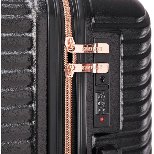 Чемодан Semi Line 20" (S) Black (T5726-1): Застежка Молния
