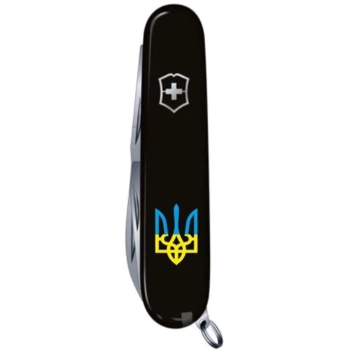 Мультитул Victorinox Spartan Ukraine 91мм/12 функций/черный/Трезубец (1.3603.3_T0016u): Количество функций 12