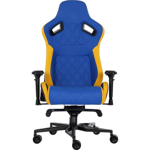 Кресло GT Racer X-0724 Blue/Yellow фото 1