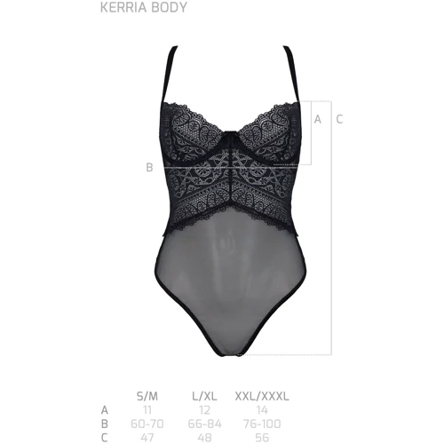 Боди ECO Passion KERRIA BODY black S/M