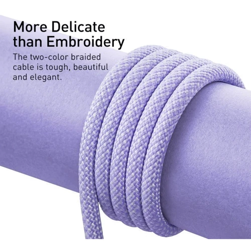 Кабель Baseus USB Cable to Lightning Dynamic 2.4A 2m Purple (CALD000505) фото 6